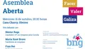 Asemblea aberta o mércores 16 de outubro