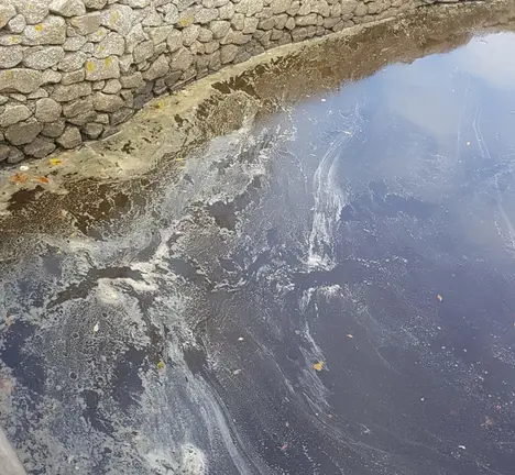 vertidos lagoa de Mera 2 setembro 2019